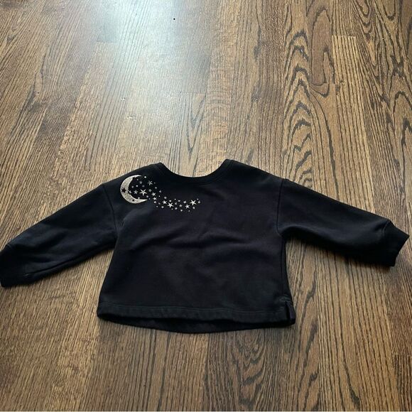 Gap Black and Gold Celestial Moon and Star Warm and Cozy Girl’s Sweatshirt - 2T - Picture 1 of 3